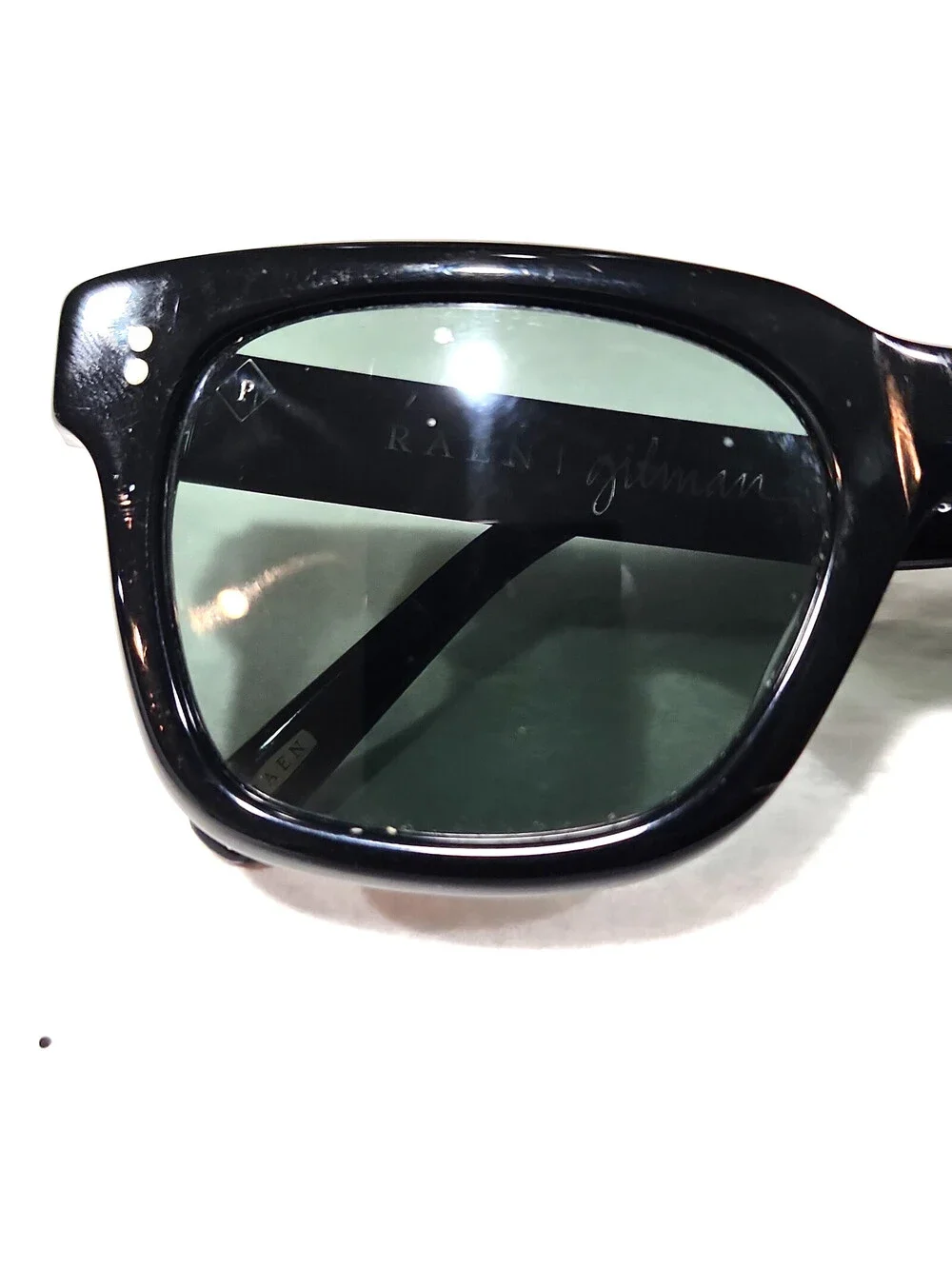 Raen Gilman Black Green Polarized Square Unisex Sunglasses 52-20 145